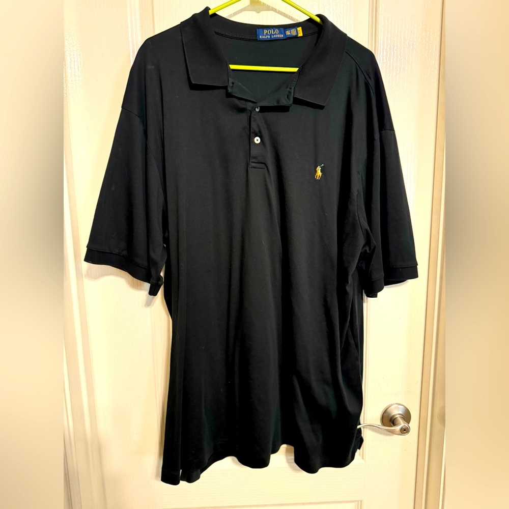 Men’s Big&Tall Black Polo
